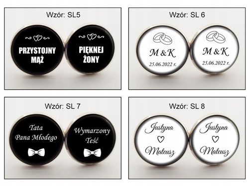 Spinki do Mankietów dla Świadka Drużby Pana Młodego Taty na Ślub do Ślubu na Arena.pl