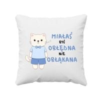Miałaś być obłędna, a nie obłąkana - poduszka na prezent ŚMIESZNY DLA ŻONY