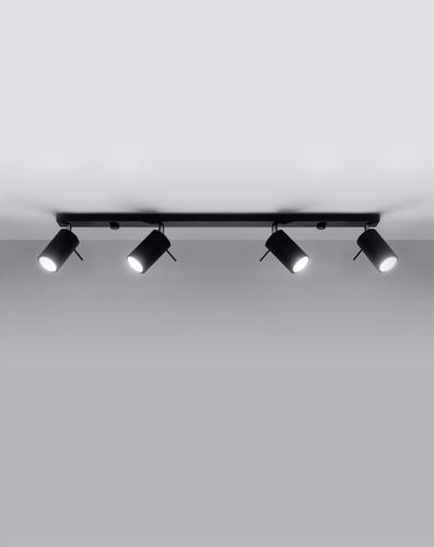 Sufitowa listwa reflektorowa Ring SL.0332 Sollux regulacja czarna na Arena.pl