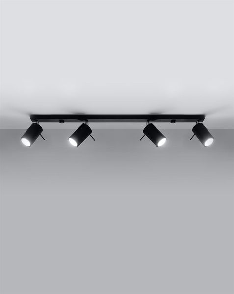 Sufitowa listwa reflektorowa Ring SL.0332 Sollux regulacja czarna zdjęcie 4