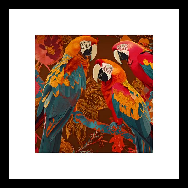 Plakat 20x20cm Kolorowe Ary zdjęcie 3