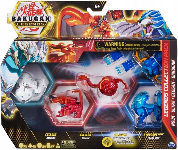 BAKUGAN LEGENDS BATTLE COLLECTION PACK 5 FIGUREK zdjęcie 8