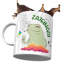 Kubek Śmieszny Zabawny Żajebioza Prezent Z Nadrukiem Ze Zdjęciem