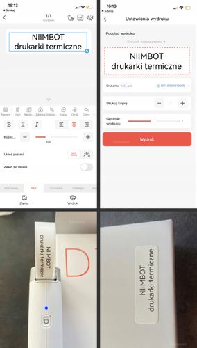 NIIMBOT B21 Drukarka Termiczna NAKLEJKI Bluetooth na Arena.pl
