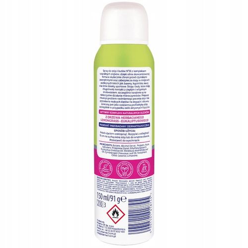 No36 dezodorant spray antyperspirant do stóp butów obuwia mięta limonka x5 na Arena.pl