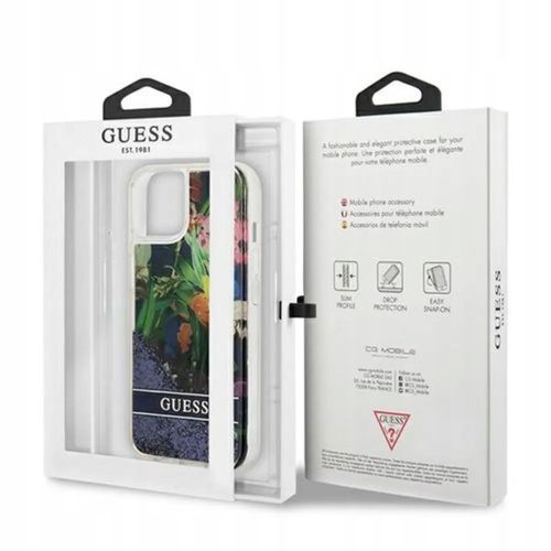 Etui do iPhone 13 mini Guess Niebieski Hardcase na Arena.pl