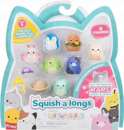 SQUISHMALLOWS figurki SQUISH A LONGS zestaw MiniSquish 8 figurek krówka na Arena.pl