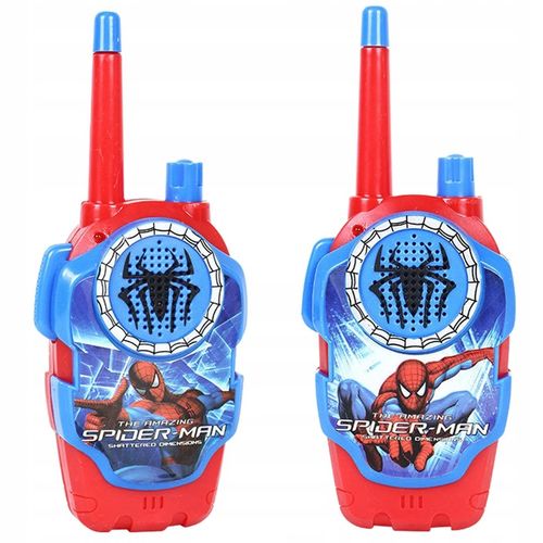 SPIDERMAN WALKIE TALKIE SPIDER MAN ŁOKI TOKI DWIE KRÓTKOFALÓWKI SŁUCHAWKI na Arena.pl