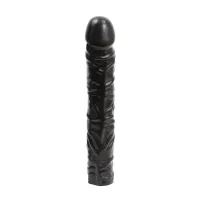 doc johnson classic 25 cm - model anatomiczny o dużych rozmiarach, czarny