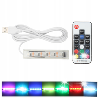 OŚWIETLENIE LED RGB DO AKWARIUM ŚWIETLÓWKA LAMPA LED DO AKWARIUM USB 10CM