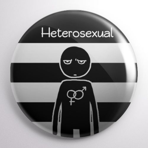 Przypinka Heterosexual na Arena.pl