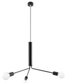 Żyrandol loftowy wiszący DUOMO 3D SL.0303 Sollux metalowy czarny