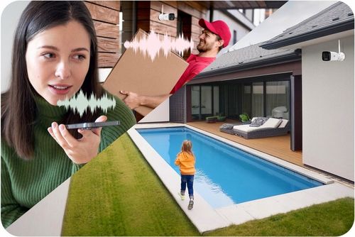 Kamera Zewnętrzna Tubowa IP WiFi 4MPx Powiadomienia, AUDIO 4xZOOM METALOWA na Arena.pl