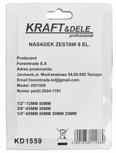 Adaptery na nasadki 8szt. KD1559 na Arena.pl