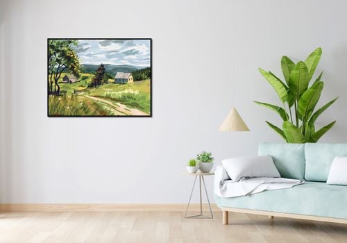 Plakat 100x75cm Bujna Wieś na Arena.pl