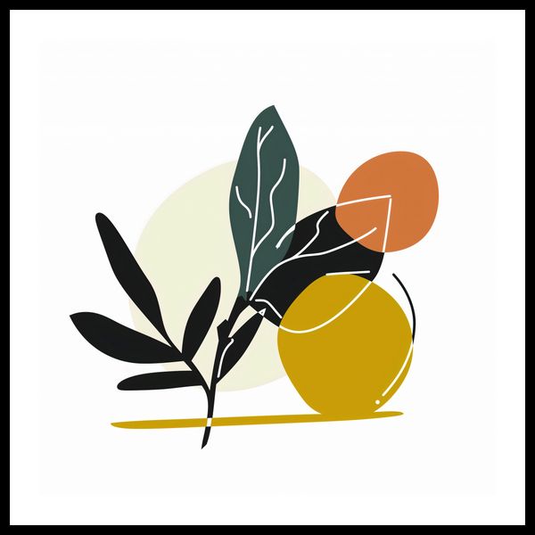 Plakat 70x70cm Elegancka Flora zdjęcie 3