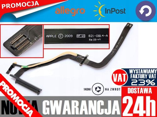 TAŚMA HDD DYSKU APPLE MACBOOK PRO A1278 821-0814-A OEM na Arena.pl