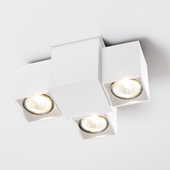 LAMPA sufitowa BIZEN 7218 Shilo metalowa OPRAWA reflektorowa biała