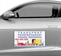 MAGNES na samochód MATA MAGNETYCZNA REKLAMA 30x60 CM PRZEPROWADZKI