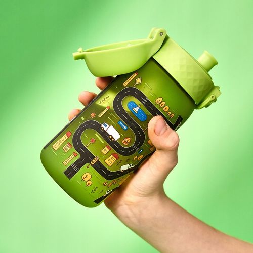 BUTELKA BIDON NA WODĘ ZIELONY AUTKA AUTA SAMOCHODY POJAZDY ION8 0,35 l na Arena.pl