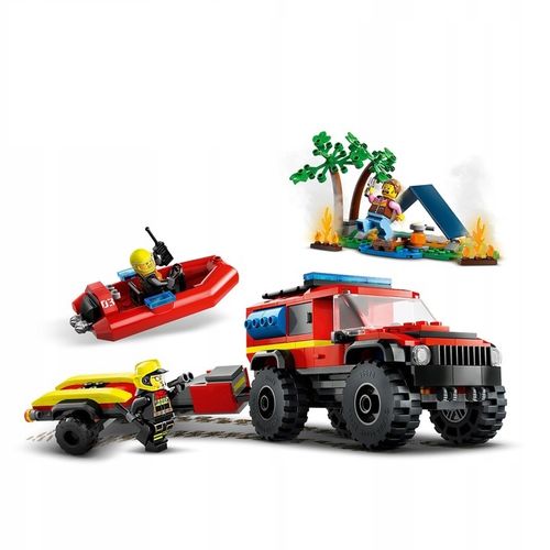 LEGO CITY 5+ AUTO TERENOWY WÓZ STRAŻACKI Z ŁODZIĄ 60412 na Arena.pl