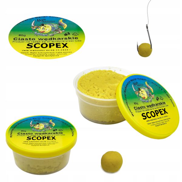 Gotowe Proteinowe CIASTO WĘDKARSKIE 80 g Scopex zdjęcie 1