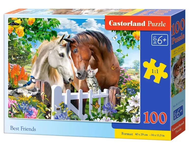 Puzzle 100 elementów. Najlepsi przyjaciele zdjęcie 1