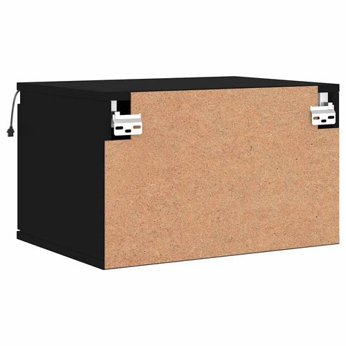 Wiszące szafki nocne z LED, 2 szt., czarne na Arena.pl