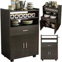 SZAFKA WÓZEK KUCHENNY KOMODA STÓŁ REGAŁ NOWOCZESNY MOBILNY NA KÓŁKACH LOFT