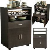 SZAFKA WÓZEK KUCHENNY KOMODA STÓŁ REGAŁ NOWOCZESNY MOBILNY NA KÓŁKACH LOFT