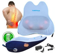 Poduszka masująca Shiatsu do masażu lędżwi pleców - na fotel BEZPRZEWODOWA