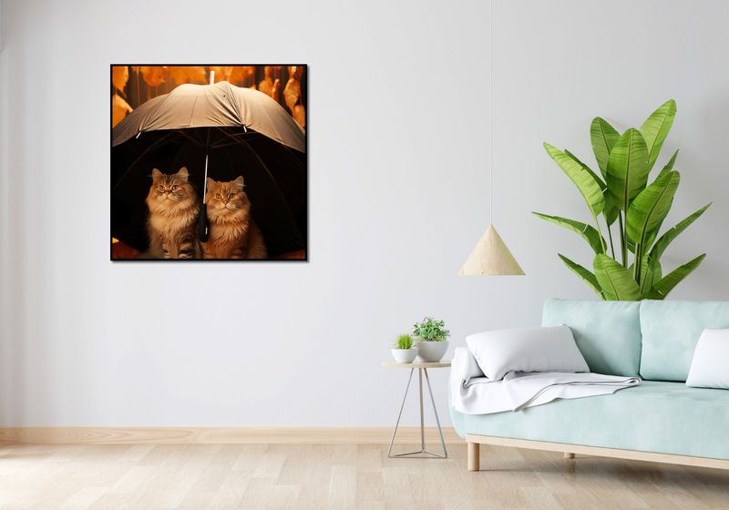 Plakat 90x90cm Jesienny Koci Schron zdjęcie 4