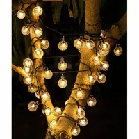 Girlanda Ogrodowa Solarna Małe Ciepłe Kulki 50led