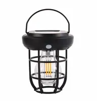 Lampa solarna przenośna kinkiet LED w stylu retro z czujnikiem ruchu i zmierzchu