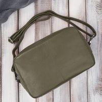 torebka damska skórzana na ramię zielona pojemna paolo peruzzi e-30-gre