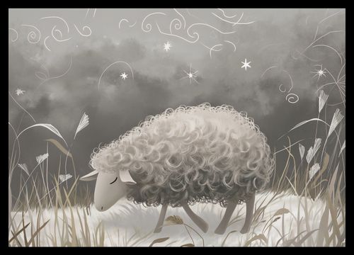 Plakat 42x29,7cm Bujna Owca na Arena.pl