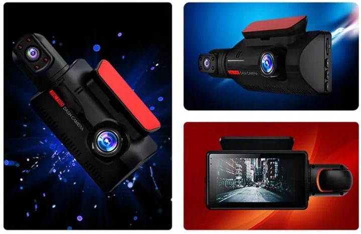 WIDEOREJESTRATOR KAMERA SAMOCHODOWA REJESTRATOR JAZDY HD DWA OBIEKTYWY zdjęcie 4