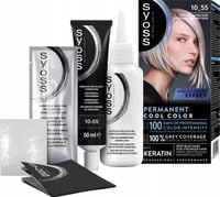 SYOSS PERMANENT COOL COLOR FARBA NR 10_55 ULTRA CHŁODNY PLATYNOWY BLOND