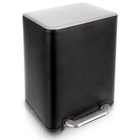 Kosz na Śmieci Odpady Metalowy z Pedałem Łazienkowy Kuchenny Biurowy 20L
