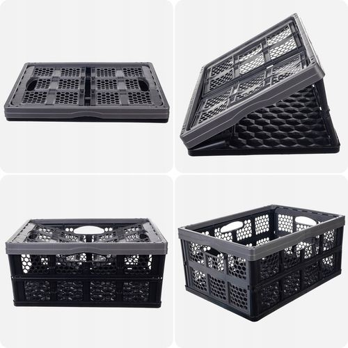 SKRZYNKA SKŁADANA DO BAGAŻNIKA KOSZ ZAKUPY POJEMNIK SKŁADANY 32L DUŻY na Arena.pl