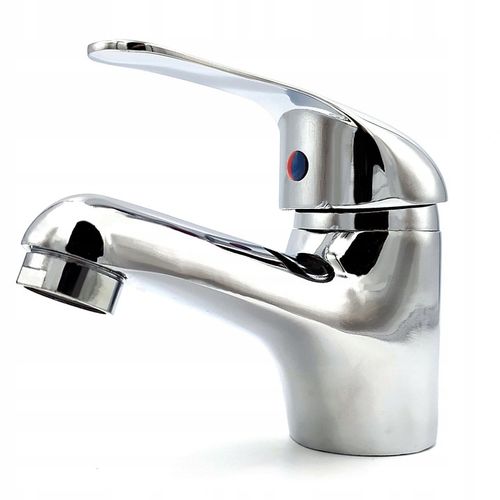 Bateria stojąca umywalkowa kran do umywalki zlewu chromowa niska nablatowa na Arena.pl