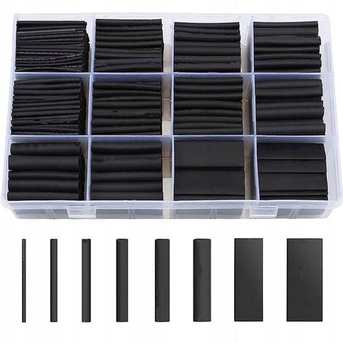 Rurka termokurczliwa 625szt zestaw rurek KONEKTORY Zestaw Węży na Arena.pl