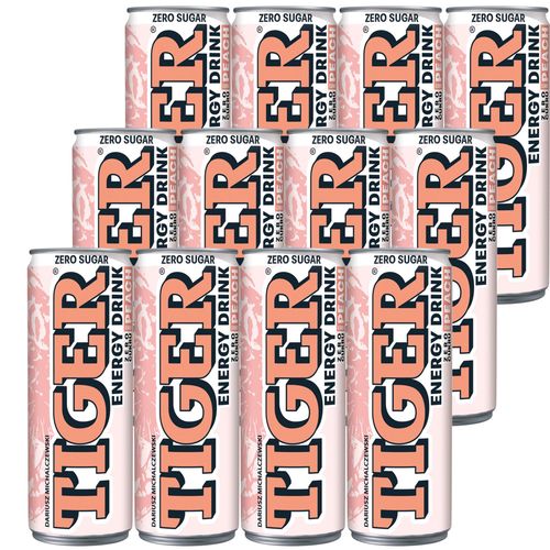 Tiger Zero brzoskwinia napój energetyzujący 250ml x 12 sztuki na Arena.pl