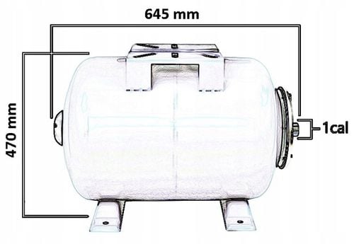 ZBIORNIK PRZEPONOWY 100L HYDROFOROWY HYDROFOR STAL WĘGLOWA DO POMPY na Arena.pl