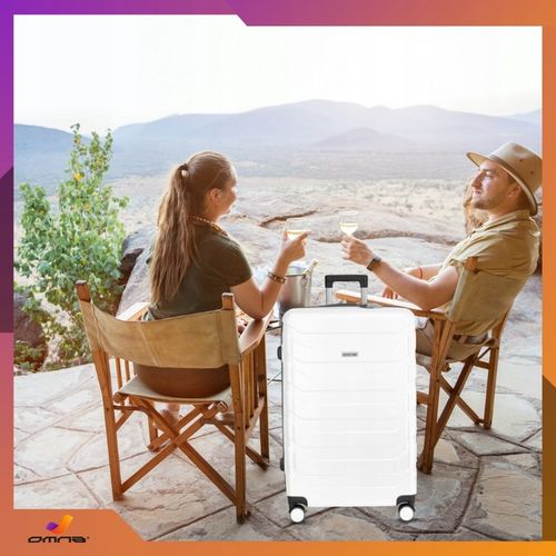 Walizka podróżna na kółkach średnia kuferek poliwęglan dla dziewczynki 63L na Arena.pl