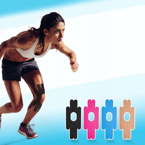 WYSOKIEJ JAKOŚCI TAŚMA KINEZJOLOGICZNA na ciało kolano 8 PCS na Arena.pl