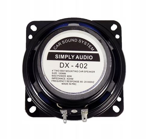 GŁOŚNIKI SAMOCHODOWE DWUDROŻNE 100mm / 10cm 2 szt na Arena.pl