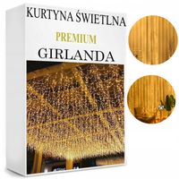 KURTYNA ŚWIETLNA 300 LED LAMPKI CHOINKOWE 3x3 m