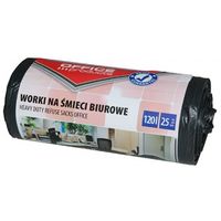 worki na śmieci biurowe ldpe mocne 120l/25 czarne