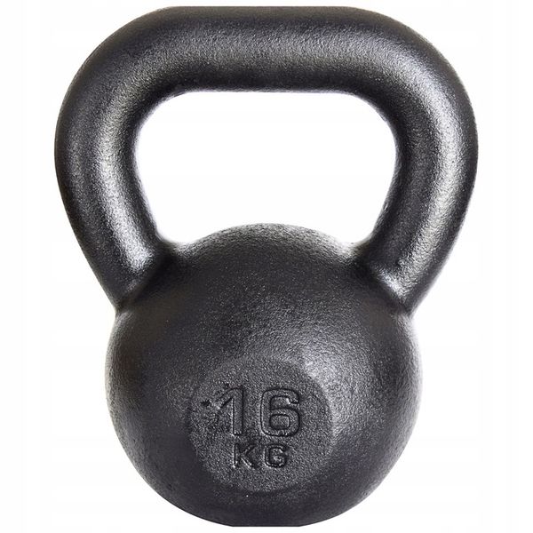 Kettlebell żeliwny odważnik kula kettle 16kg zdjęcie 1